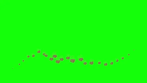 Magenta bee wave green Stock Footage 250253787