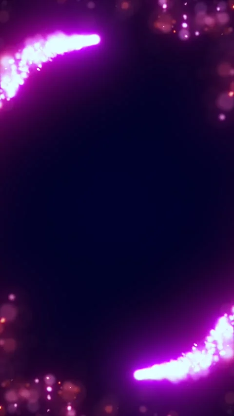 Magenta bokeh frame with glowing pink particles, dark copy space, and soft .. Stock Footage 337030302