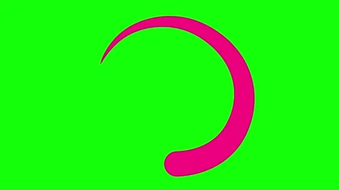 Magenta circle drop of liquid green Stock Footage 346691548