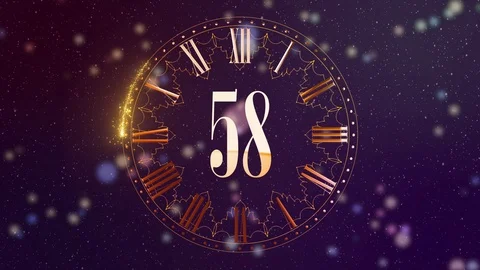 Magenta countdown non bockeh Stock Footage 99738872