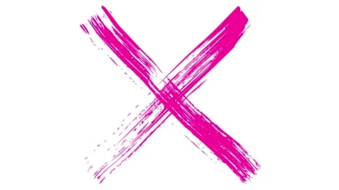 Magenta cross white Video stock 255739074