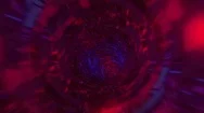 Magenta Glitch Tunnel Vj Loop Stock Footage