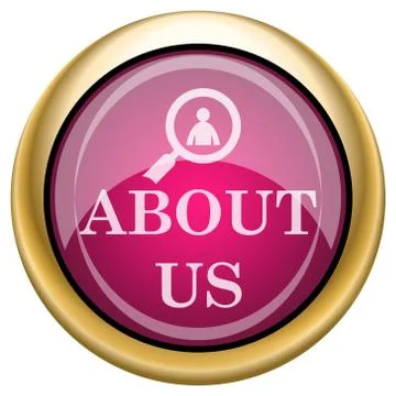 Magenta glossy icon Illustrazione stock
