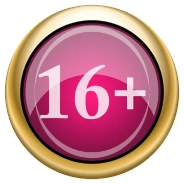 Magenta glossy icon Stock Illustration