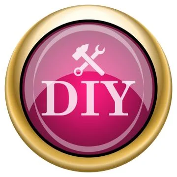 Magenta glossy icon Ilustración de archivo