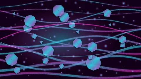 Magenta Gradient Loop - Pink Rose Holographic Texture Backdrop Vidéo 344031400