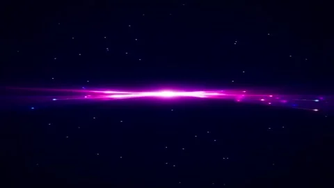 Magenta Horizon Light Flare Loop Stock Footage 339272761