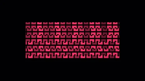 Magenta Interlocking Geometric Pattern Seamless Loop Stock Footage 342363968