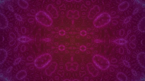 Magenta Kaleidoscopic Pattern Seamless Loop Stock Footage 340553097