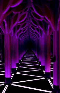 Magenta labyrinth Illustrazione stock