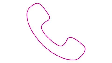 Magenta line phone white Stock Footage 252196855