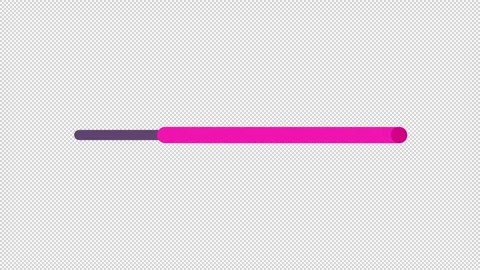 Magenta loop progress bar animated loading bar on dark background Vídeos de archivo 342241859