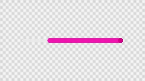 Magenta loop progress bar flat UI element animation Stock Footage 340284591