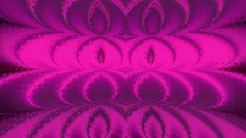 Magenta Neon Pulsing 3D Waves Seamless Loop 库存影片 339055799