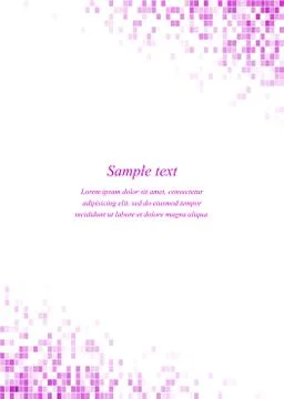 Magenta page corner design template Stock Illustration