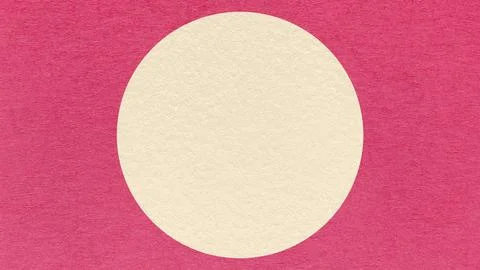 Magenta paper texture background with light cream circle and copy space for.. Stock Illustration