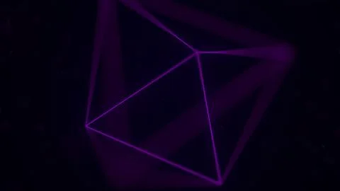 Magenta Platonic solid octahedron. Computer graphics related 3D rendering Stock Illustration