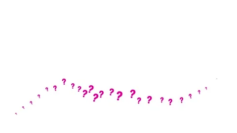 Magenta question mark wave white Stock Footage 239096173