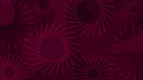 Magenta red color exploding circles over paper cut background 動画素材 245420477