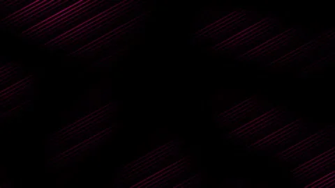 Magenta red color parallel lines pattern flowing over black background Stock Footage 307516781