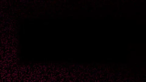 Magenta red hi-tech circular dots half tone futuristic dark loop able background Stock Footage 306585733