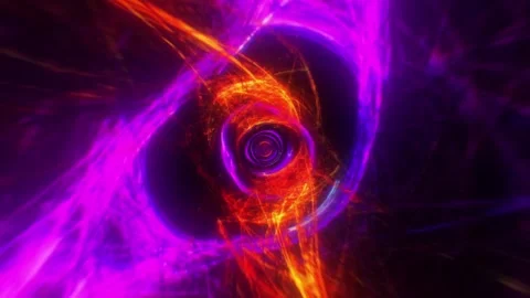 Magenta Ring Tunnel VJ Loop Video stock 329973857