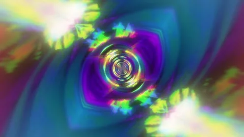 Magenta Ring Tunnel VJ Loop Stock Footage 329987772