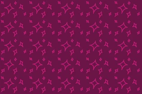 Magenta Sparkle Star Pattern Background Stock Illustration