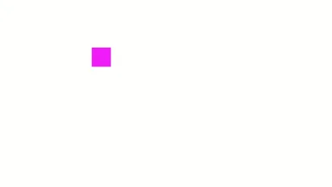 Magenta Square Animation Loop Moving Across White Background. Minimalist Ge.. Vídeo Stock 329183236