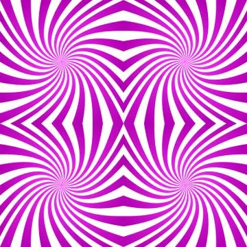 Magenta striped twirl pattern background Stock Illustration