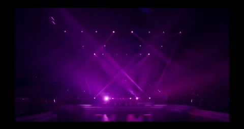 Magenta studio beam lights Stock Footage 274386960
