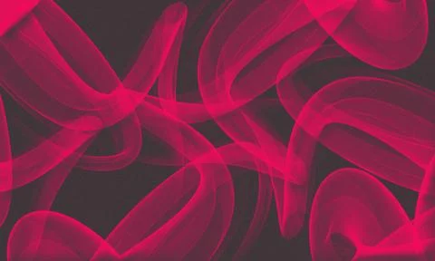 Magenta Swirling Abstract Smoke Waves on Dark Background 스톡 일러스트