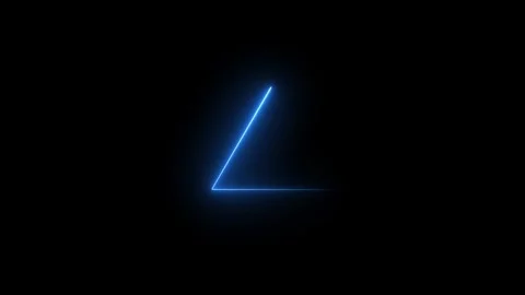 Magenta triangle glowing neon frame animation. Stock Footage 306558183
