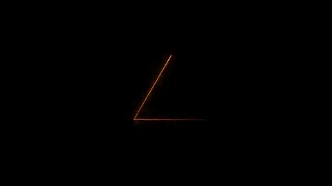 Magenta triangle glowing neon frame animation. 스톡 동영상 306558192