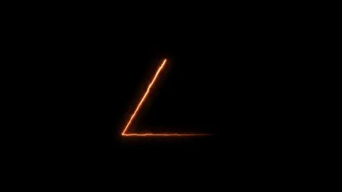 Magenta triangle glowing neon frame animation. Video stock 306558205