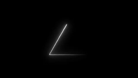 Magenta triangle glowing neon frame animation. Stock-Footage 306558214