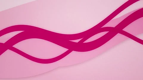 Magenta wave ribbons flow in a seamless loop 스톡 동영상 342949238