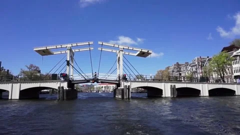 Magere Brug Amsterdam Video stock 132582171