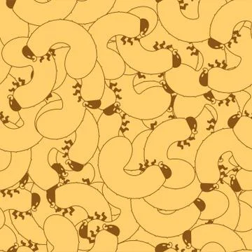 Maggot pattern seamless. Beetle larva background. Insect vector texture Stock Illustration