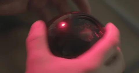 Magic 8 ball inscription "Cannot foretell now" Stock Footage 108033731