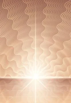 Magic abstract background with rays of light Stock Illustration