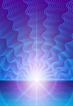 Magic abstract background with rays of light Stock Illustration
