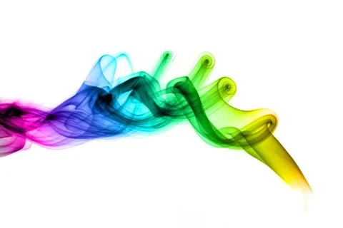 Magic abstract colored smoke pattern Stock Photos