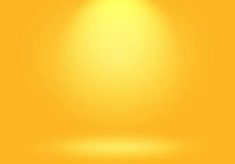 Magic abstract soft colors of shining yellow gradient studio background. Stock Illustration
