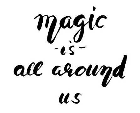 Magic is all around you. Stock Illustration