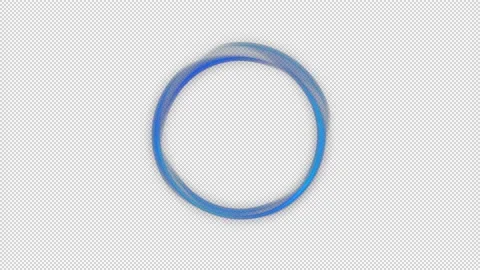 Magic aperture of blue motion, alpha channel Stock Footage 235940158