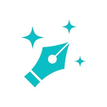 Magic Art Drawing Tools Icon Design Stock Illustration