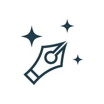 Magic Art Drawing Tools Icon Design Stock Illustration