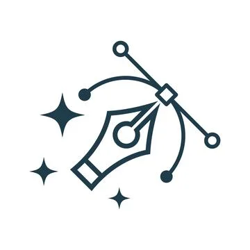 Magic Art Drawing Tools Icon Design Stock Illustration