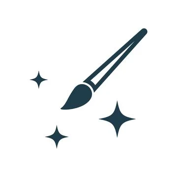 Magic Art Drawing Tools Icon Design Stock Illustration